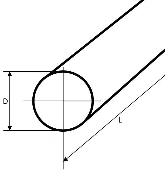 Pręt poliamid wałek Ø 140x50 mm PA6+MoS2 czarny
