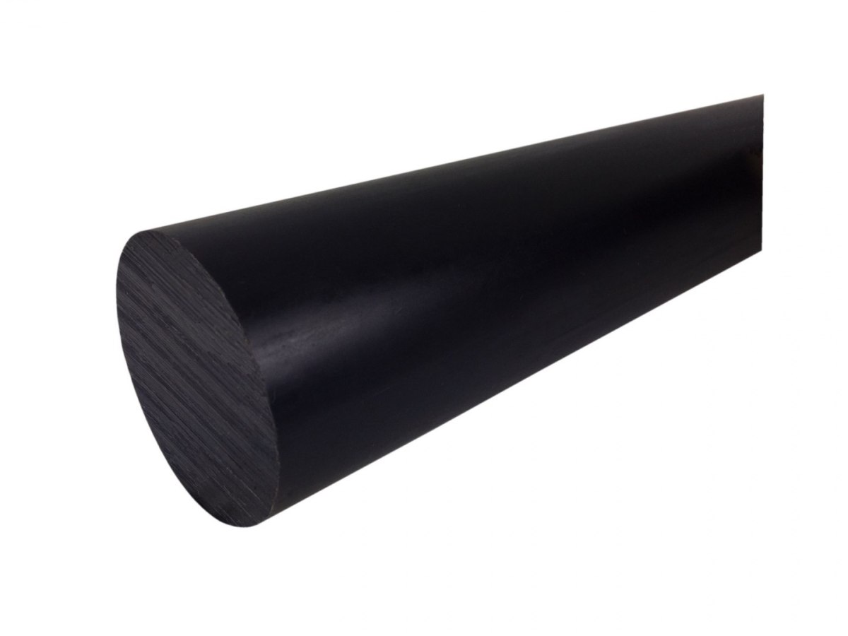 Pręt poliamid wałek Ø 140x50 mm PA6+MoS2 czarny