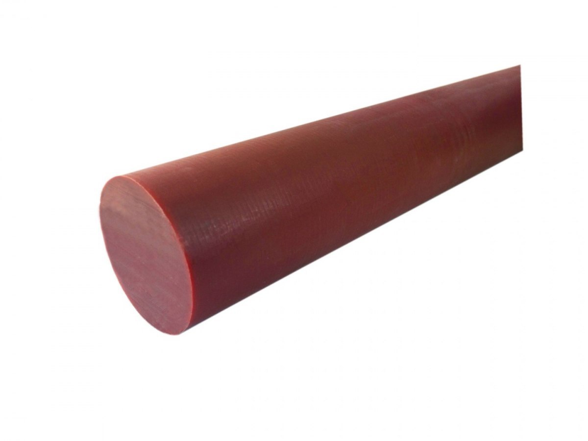 Pręt poliamid wałek Ø 65x1000 mm PA6-G czerwony