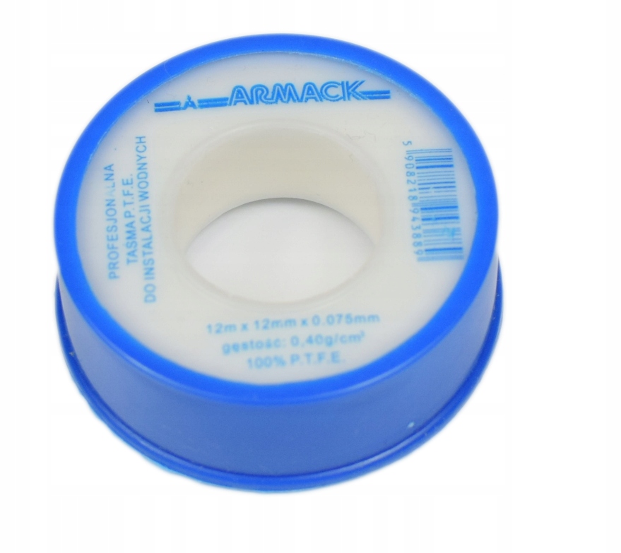 Armack taśma PTFE 12 mm x 12 m x 0,08 mm