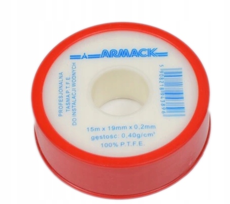Armack taśma PTFE Professional 19 mm x 15 m x 0,2 mm