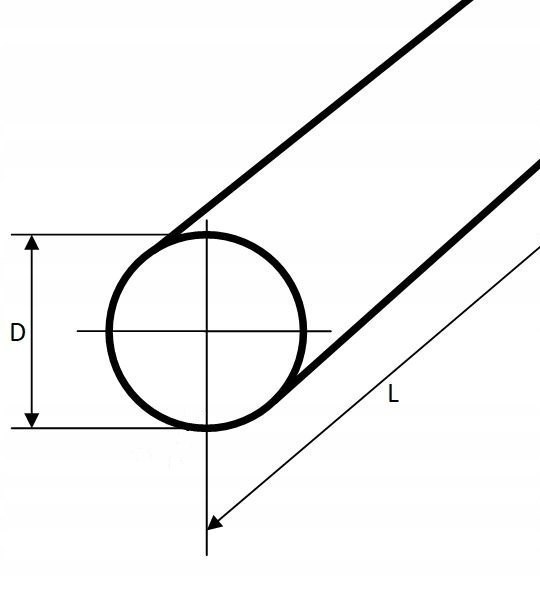 Pręt poliamid wałek Ø 5x500 mm PA6-G naturalny