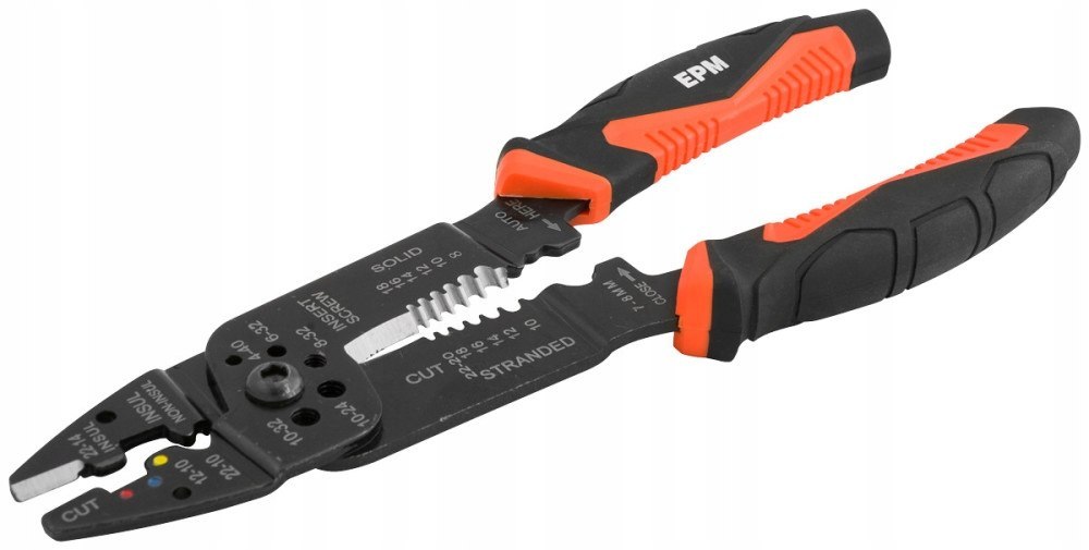 SZCZYPCE ZACISKANIA KONEKTORÓW 4W1 215 mm INDUSTRIA