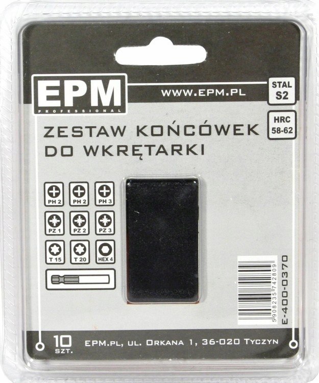 ZESTAW KOŃCÓWEK DO WKRĘTARKI 9 szt. + UCHWYT MAGNETY