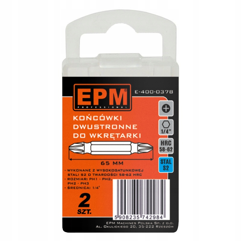 GROT, BIT DO WKRĘTARKI DWUSTRONNA 65 mm 2 szt. PH1-PH2,PH2-PH3