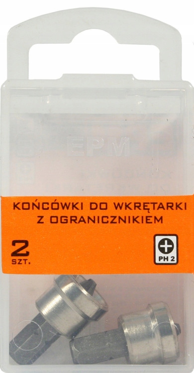 GROT, BIT DO WKRĘTARKI 25 mm Z OGRANICZNIKIEM 2 szt. PH2