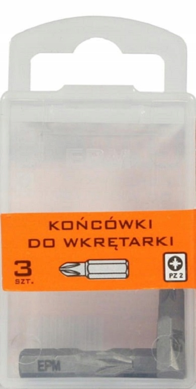 GROT, BIT, KOŃCÓWKA DO WKRĘTARKI 25 mm 3 szt. PZ2
