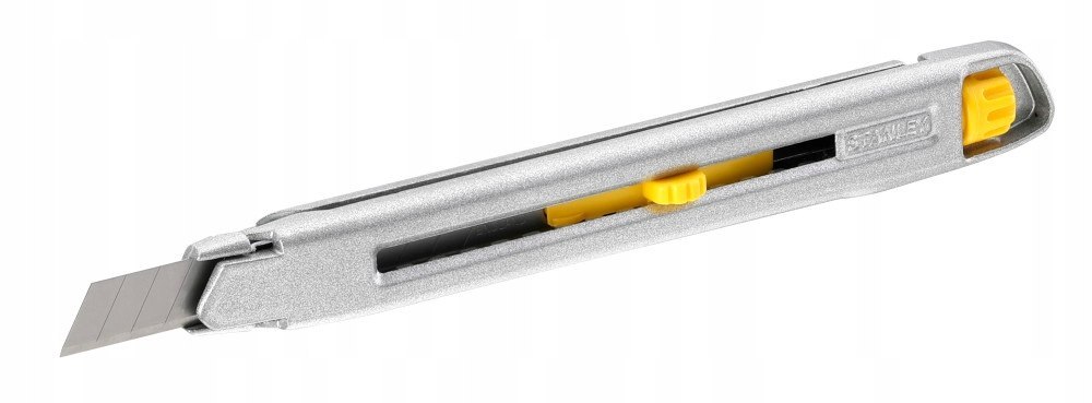 NOŻYK METALOWY LEKKI INTERLOCK, OSTRZE ŁAMANE 9 mm