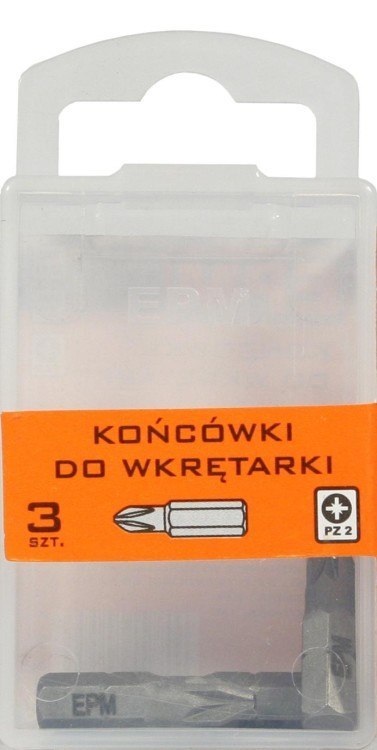 KOŃCÓWKI DO WKRĘTARKI 25 mm 3 szt. PZ2