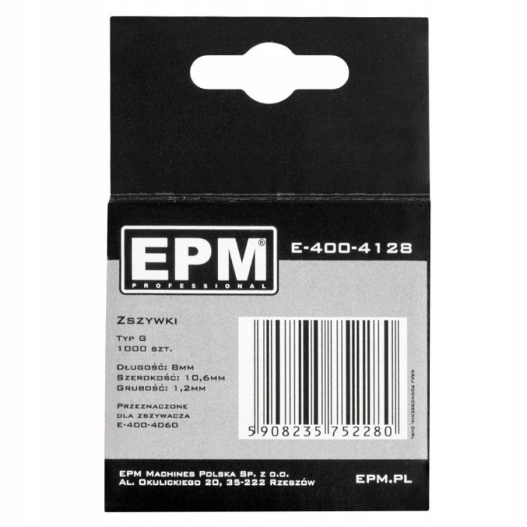 ZSZYWKI TYP G 1000 szt. 10.6 mm*1.2 mm 12 mm