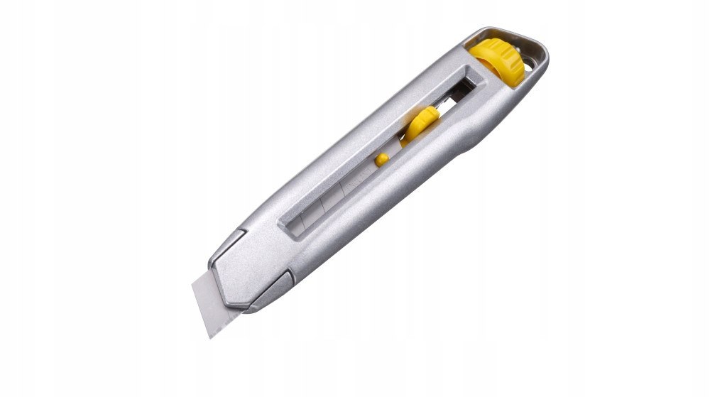 NOŻYK METALOWY LEKKI INTERLOCK, OSTRZE ŁAMANE 18 mm