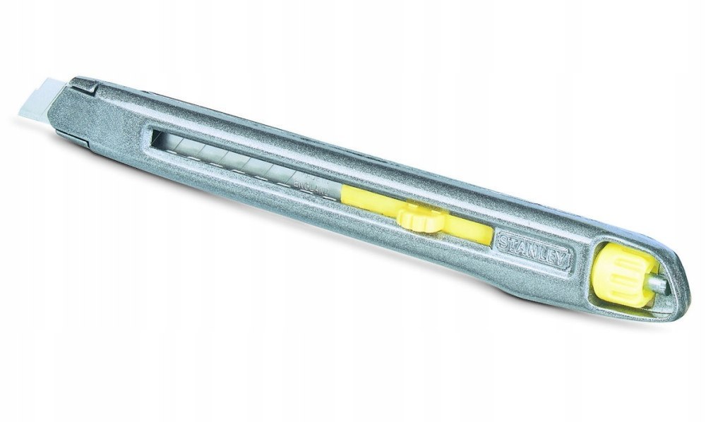 NOŻYK METALOWY LEKKI INTERLOCK, OSTRZE ŁAMANE 9 mm