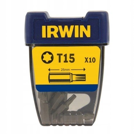 GROT, BIT, KOŃCÓWKA TYPU TORX 1/4' 25 mm 10 szt. T15