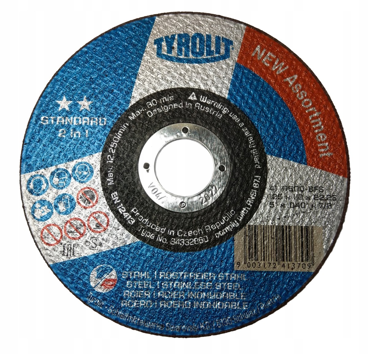 Tarcza 125x1x22,23 TYROLIT STANDARD 2in1
