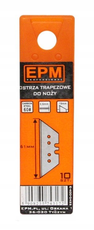 OSTRZA TRAPEZOWE 10 szt.UK