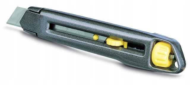 NOŻYK METALOWY LEKKI INTERLOCK, OSTRZE ŁAMANE 9 mm