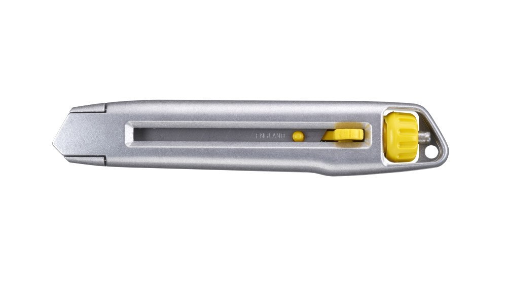 NOŻYK METALOWY LEKKI INTERLOCK, OSTRZE ŁAMANE 18 mm