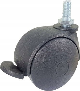 Zestaw kołowy skrętny 50 mm M8x16 trzpień hamulec