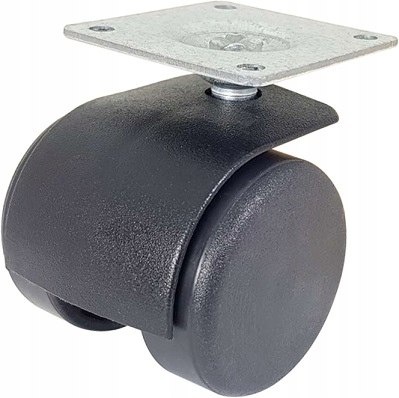 Zestaw kołowy meblowy skrętny 40 mm (42x42)