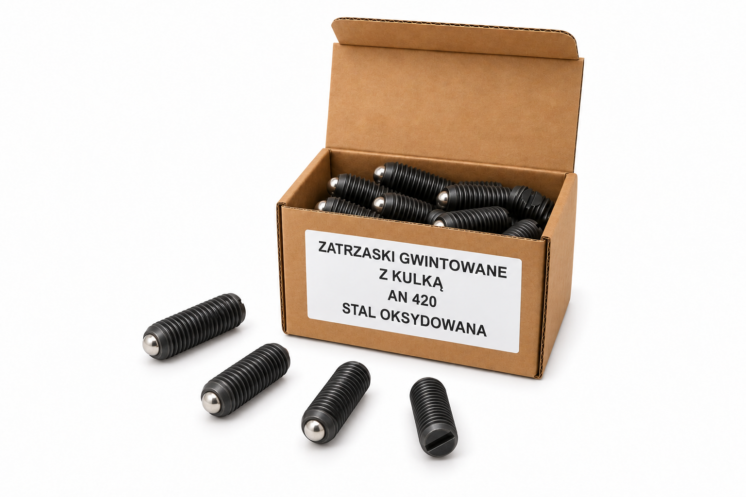 Zatrzaski AN 420 w otwartym kartoniku