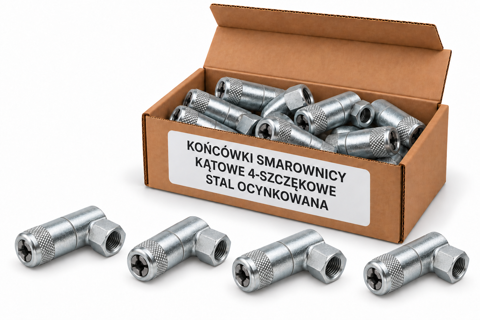 Końcówki smarownicy — kątowa — kartonik