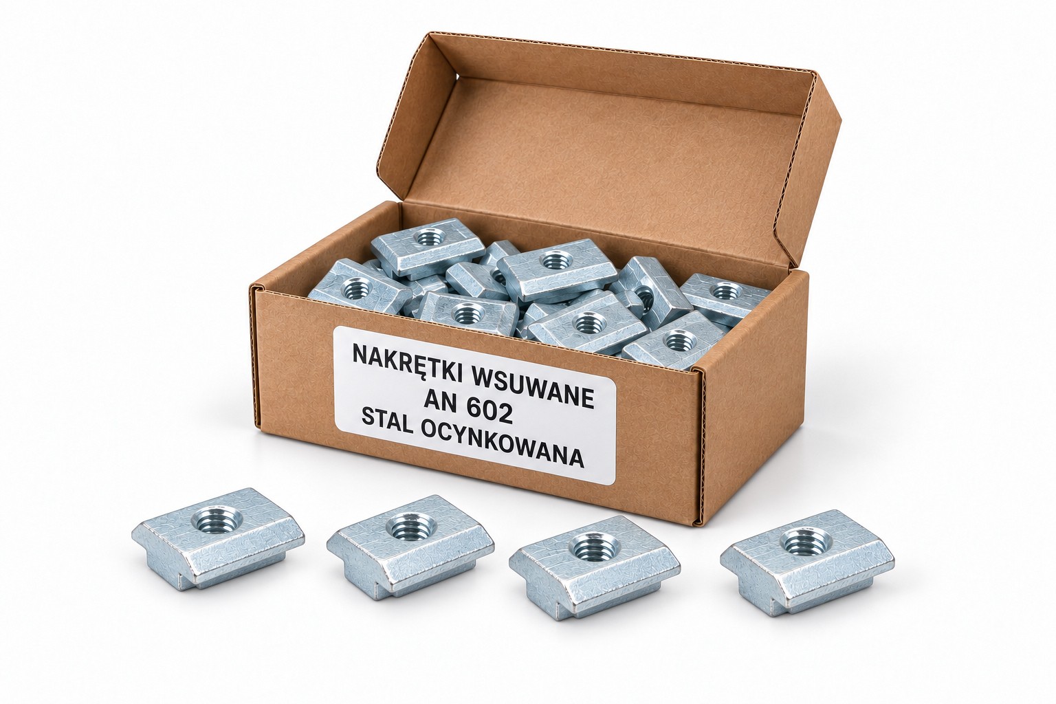 Nakrętki wsuwana AN 602 w kartoniku