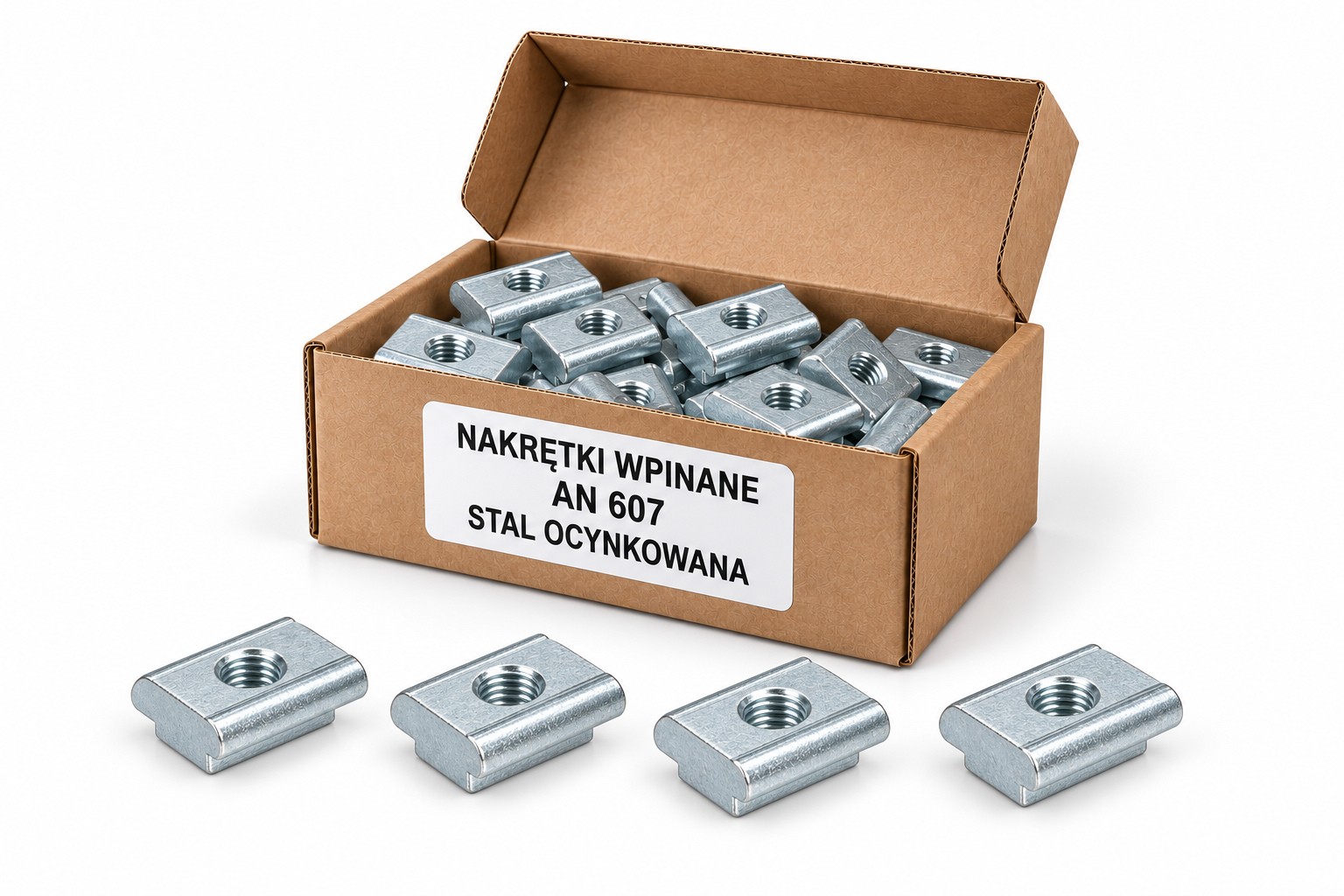 Nakrętki wpinana AN 607 w kartoniku
