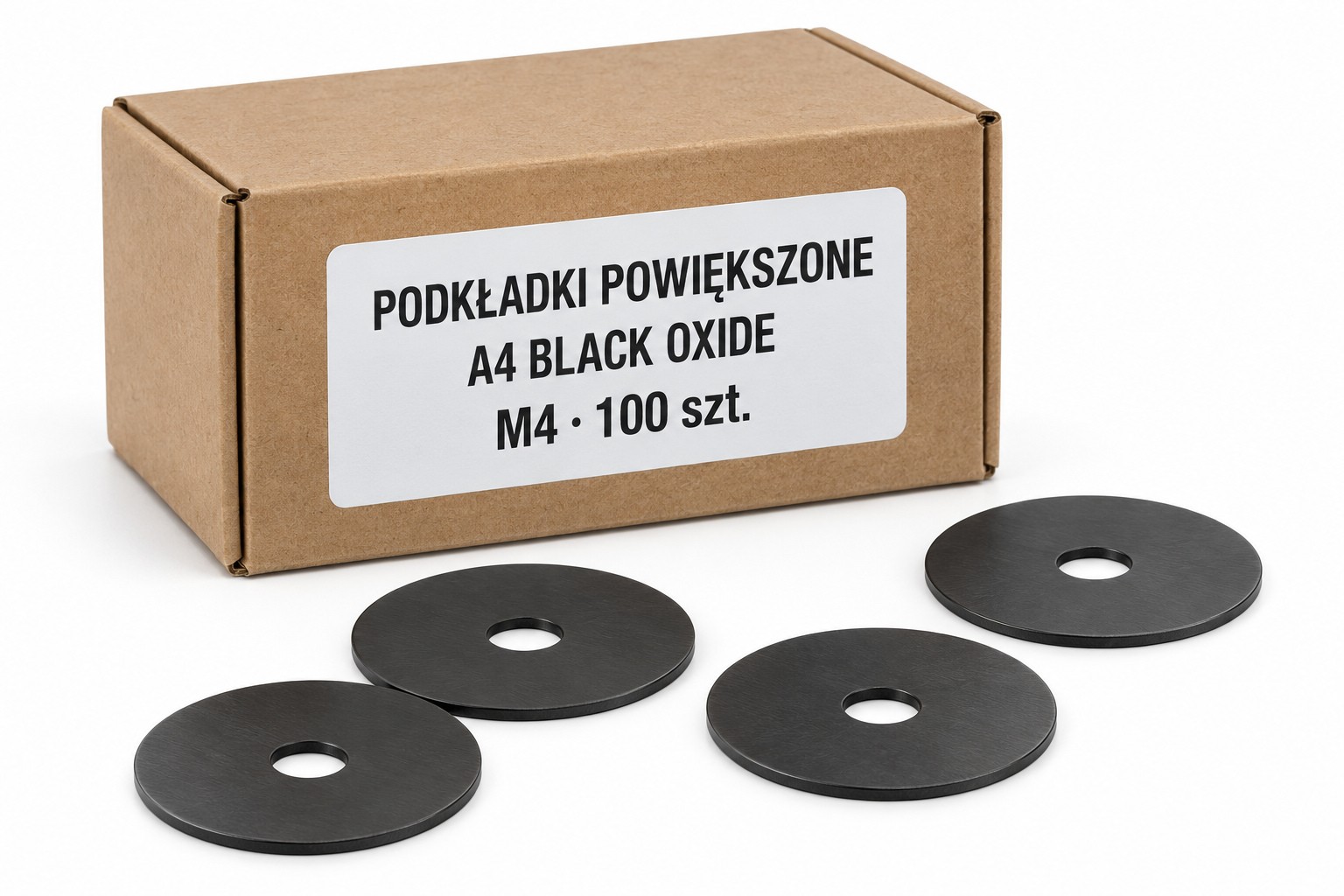 Podkładki powiększone A4 Black Oxide w kartoniku — ilustracja