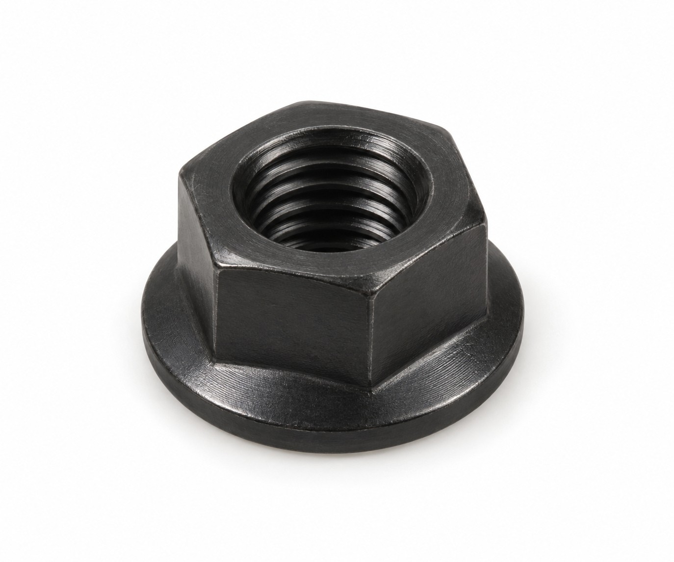 Nakrętka kołnierzowa DIN 6923 A4-70 Black Oxide — ilustracja
