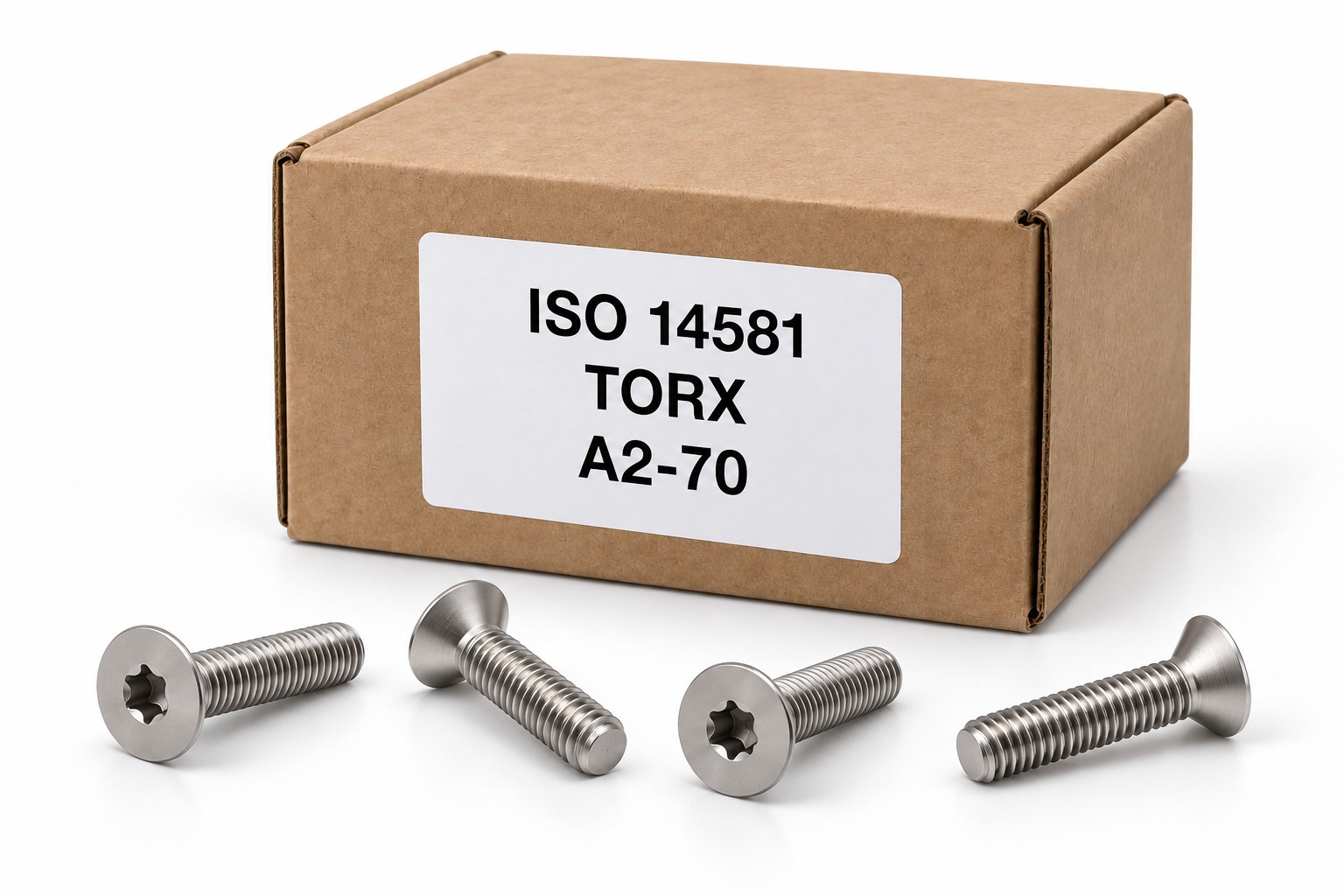 Wkręty ISO 14581 Torx A2-70 - neutralna ilustracja kartonika