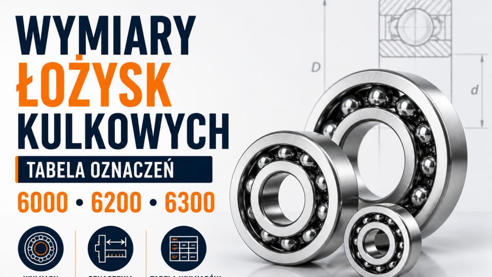 Wymiary łożysk kulkowych – tabela oznaczeń 6000, 6200 i 6300