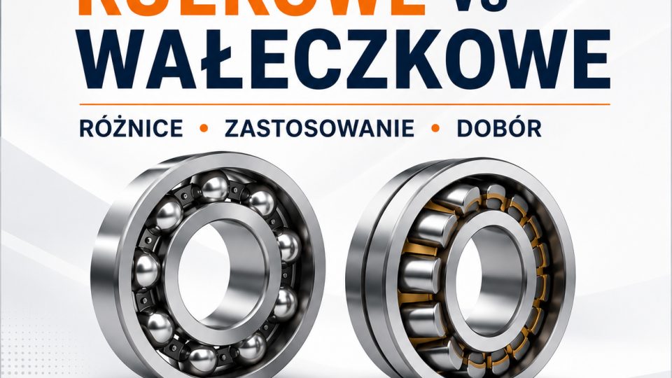 Łożyska kulkowe vs wałeczkowe – różnice, zastosowanie i dobór